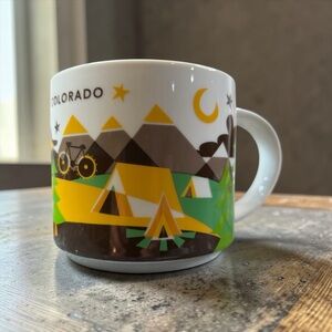 STARBUCKS YOU ARE HERE COLORADO MUG 14 OZ CAMPING TENT DESIGN 2013